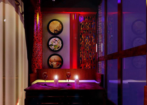 中式酒吧設計說明 北京婉蓉花酒吧設計效果圖欣賞